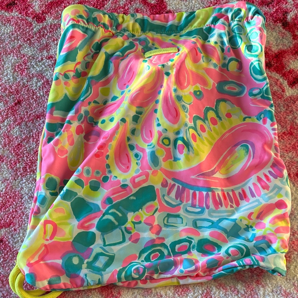Lilly Pulitzer Pink and Green Patterned Bag